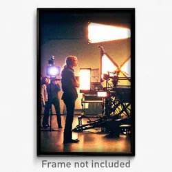 Pixel Art Poster - Ample Movie Studio (8 Bit Psychedelic Video Game Print)