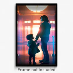 Pixel Art Poster - Treasured Meeting Place (8 Bit Psychedelic Video Game Print)