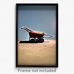Pixel Art Poster - Superficial Barrow (8 Bit Psychedelic Video Game Print)