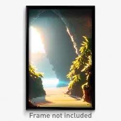 Pixel Art Poster - Calm Portal (8 Bit Psychedelic Trippy Weird Video Game Print)