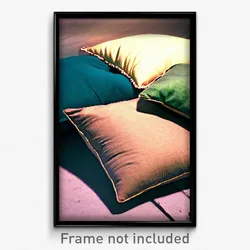 Pixel Art Poster - Old Pillow (8 Bit Psychedelic Trippy Weird Video Game Print)