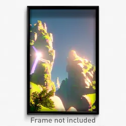 Pixel Art Poster - Small Rift (8 Bit Psychedelic Trippy Weird Video Game Print)