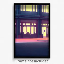 Pixel Art Poster - Pretty Barracks (8 Bit Psychedelic Trippy Video Game Print)