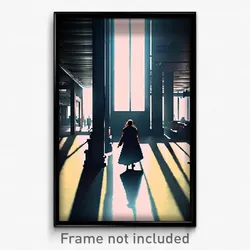 Pixel Art Poster - Cold Flats (8 Bit Psychedelic Trippy Weird Video Game Print)