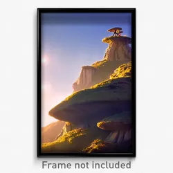 Pixel Art Poster - Unusual Outcropping (8 Bit Psychedelic Video Game Print)