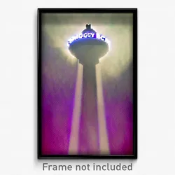 Pixel Art Poster - Smoggy Beacon (8 Bit Psychedelic Trippy Video Game Print)