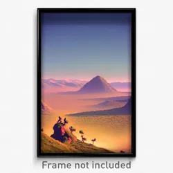 Pixel Art Poster - Perfect Plateau (8 Bit Psychedelic Trippy Video Game Print)