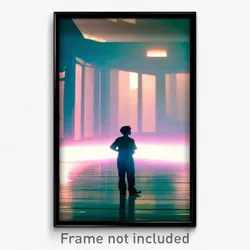 Pixel Art Poster - Creative Nation (8 Bit Psychedelic Trippy Video Game Print)