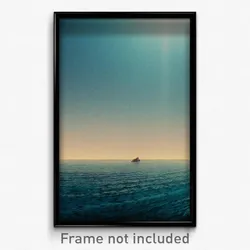 Pixel Art Poster - Sky Blue Mooring (8 Bit Psychedelic Trippy Video Game Print)