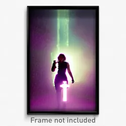 Pixel Art Poster - Secret Scar (8 Bit Psychedelic Trippy Weird Video Game Print)