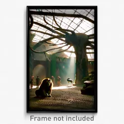 Pixel Art Poster - Complex Zoo (8 Bit Psychedelic Trippy Weird Video Game Print)