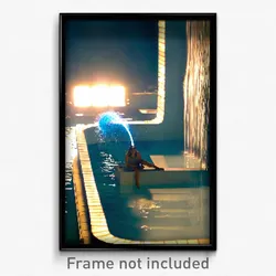 Pixel Art Poster - Vibrating Reservoir (8 Bit Psychedelic Video Game Print)