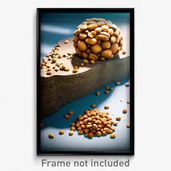 Pixel Art Poster - Nutty Bank (8 Bit Psychedelic Trippy Weird Video Game Print)