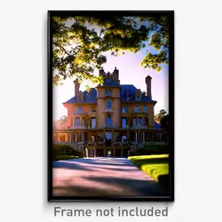 Pixel Art Poster - Valuable Mansion (8 Bit Psychedelic Trippy Video Game Print)