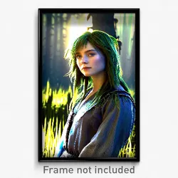 Pixel Art Poster - Realistic Fen (8 Bit Psychedelic Trippy Video Game Print)
