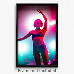 Pixel Art Poster - Stunning Body (8 Bit Psychedelic Trippy Video Game Print)