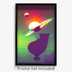 Pixel Art Poster - Measly Mars (8 Bit Psychedelic Trippy Weird Video Game Print)