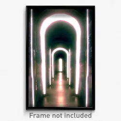 Pixel Art Poster - Captivating Tunnel (8 Bit Psychedelic Video Game Print)