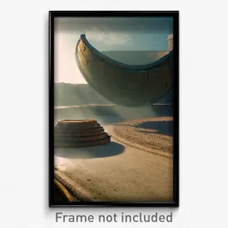 Pixel Art Poster - Oval Dump (8 Bit Psychedelic Trippy Weird Video Game Print)