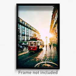 Pixel Art Poster - Superficial Lisbon (8 Bit Psychedelic Video Game Print)