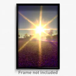 Pixel Art Poster - Sunny Remains (8 Bit Psychedelic Trippy Video Game Print)