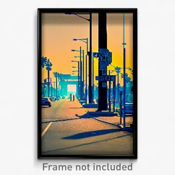 Pixel Art Poster - Puny Avenue (8 Bit Psychedelic Trippy Weird Video Game Print)