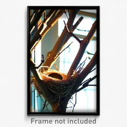 Pixel Art Poster - Unrealistic Nest (8 Bit Psychedelic Trippy Video Game Print)