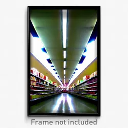 Pixel Art Poster - Villainous Aisle (8 Bit Psychedelic Trippy Video Game Print)