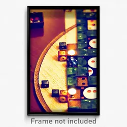 Pixel Art Poster - Coarse Board Game (8 Bit Psychedelic Trippy Video Game Print)