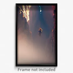 Pixel Art Poster - Grandiose Climb (8 Bit Psychedelic Trippy Video Game Print)