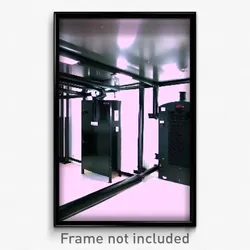 Pixel Art Poster - Black Boiler Room (8 Bit Psychedelic Trippy Video Game Print)