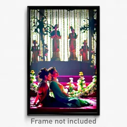Pixel Art Poster - Blissful Dais (8 Bit Psychedelic Trippy Video Game Print)