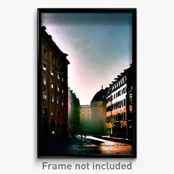 Pixel Art Poster - Shadowy Vienna (8 Bit Psychedelic Trippy Video Game Print)