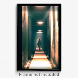 Pixel Art Poster - Dim Passage (8 Bit Psychedelic Trippy Weird Video Game Print)
