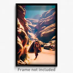Pixel Art Poster - Wild Gulch (8 Bit Psychedelic Trippy Weird Video Game Print)