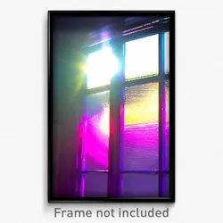 Pixel Art Poster - Sunny Glass (8 Bit Psychedelic Trippy Weird Video Game Print)