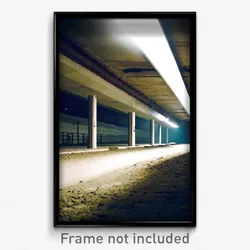 Pixel Art Poster - Underground Stable (8 Bit Psychedelic Video Game Print)