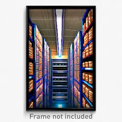 Pixel Art Poster - Vast Storage Room (8 Bit Psychedelic Trippy Video Game Print)