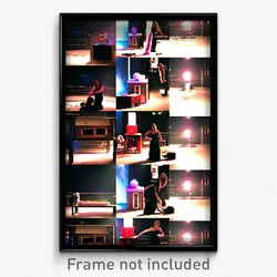 Pixel Art Poster - Vibrating Cathouse (8 Bit Psychedelic Video Game Print)