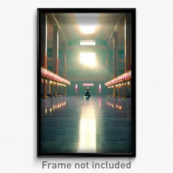 Pixel Art Poster - Menacing Ballroom (8 Bit Psychedelic Trippy Video Game Print)