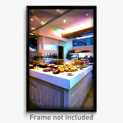 Pixel Art Poster - Incredible Bakery (8 Bit Psychedelic Trippy Video Game Print)