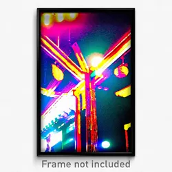 Pixel Art Poster - Prestigious Festival (8 Bit Psychedelic Video Game Print)