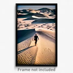 Pixel Art Poster - Active Dunes (8 Bit Psychedelic Trippy Video Game Print)