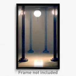 Pixel Art Poster - Round Gallows (8 Bit Psychedelic Trippy Video Game Print)