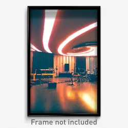 Pixel Art Poster - Infinite Music Studio (8 Bit Psychedelic Video Game Print)