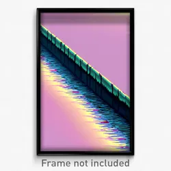 Pixel Art Poster - Distorted Channel (8 Bit Psychedelic Trippy Video Game Print)
