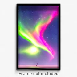 Pixel Art Poster - Agile Aurora (8 Bit Psychedelic Trippy Video Game Print)
