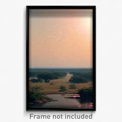 Pixel Art Poster - Subtle Savannah (8 Bit Psychedelic Trippy Video Game Print)