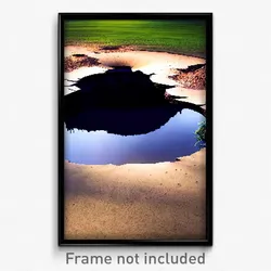 Pixel Art Poster - Warped Sinkhole (8 Bit Psychedelic Trippy Video Game Print)