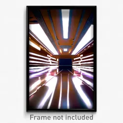 Pixel Art Poster - Glamorous Hyperspace (8 Bit Psychedelic Video Game Print)